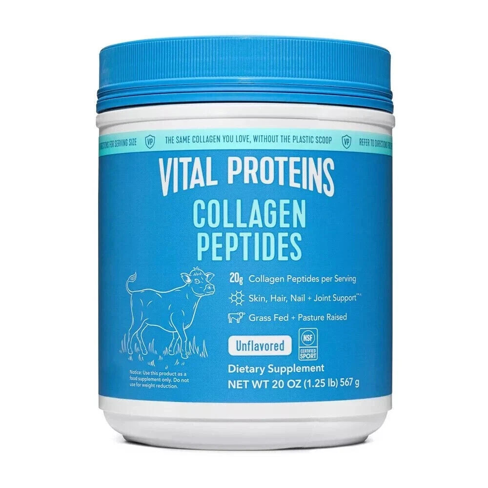 Vital Proteins Collagen Peptides Dietary Supplement Unflavored Powder 20 OZ