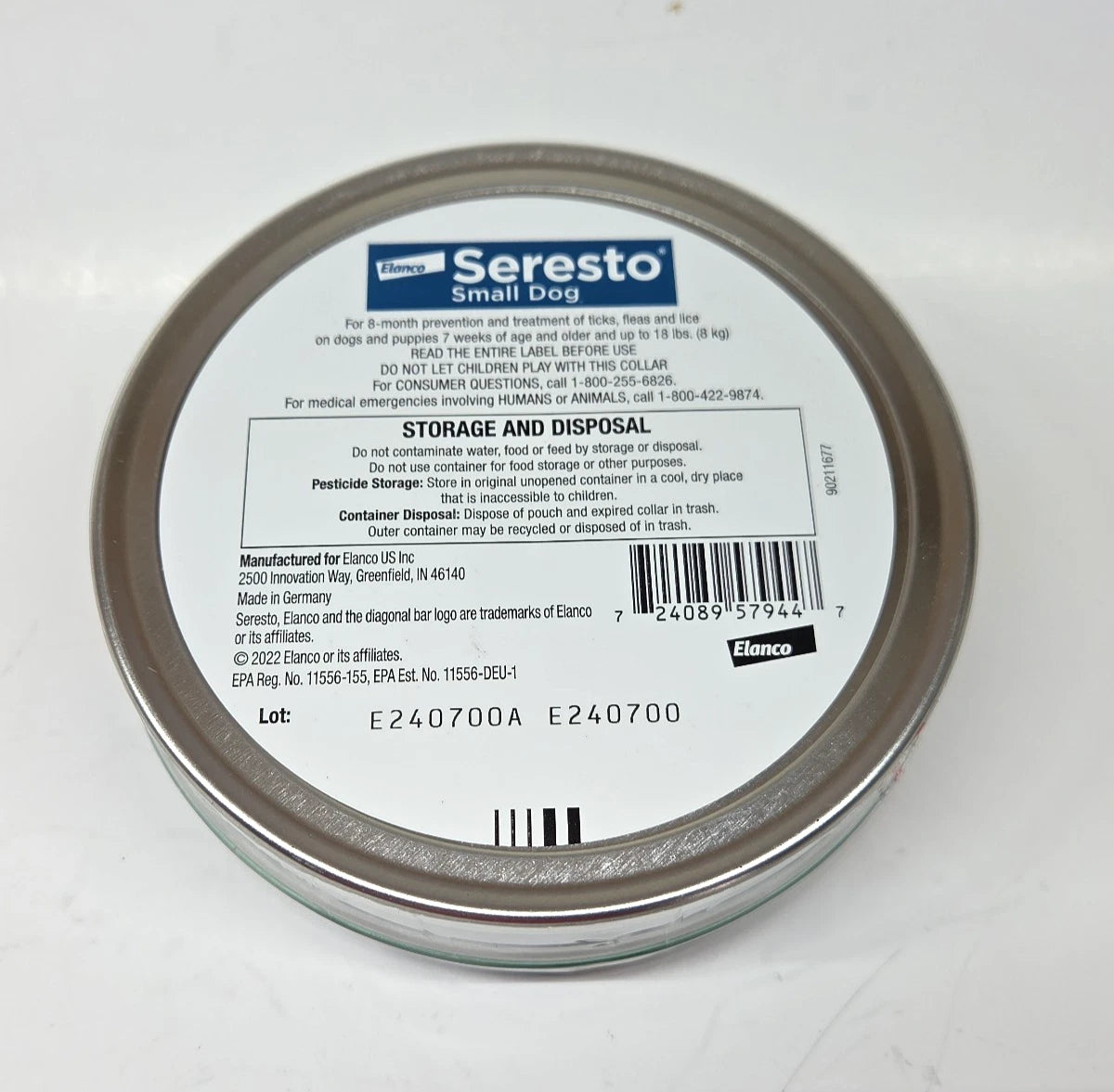 Seresto Flea and Tick Collar 8 Months Protection for Small Dogs - 18lbs
