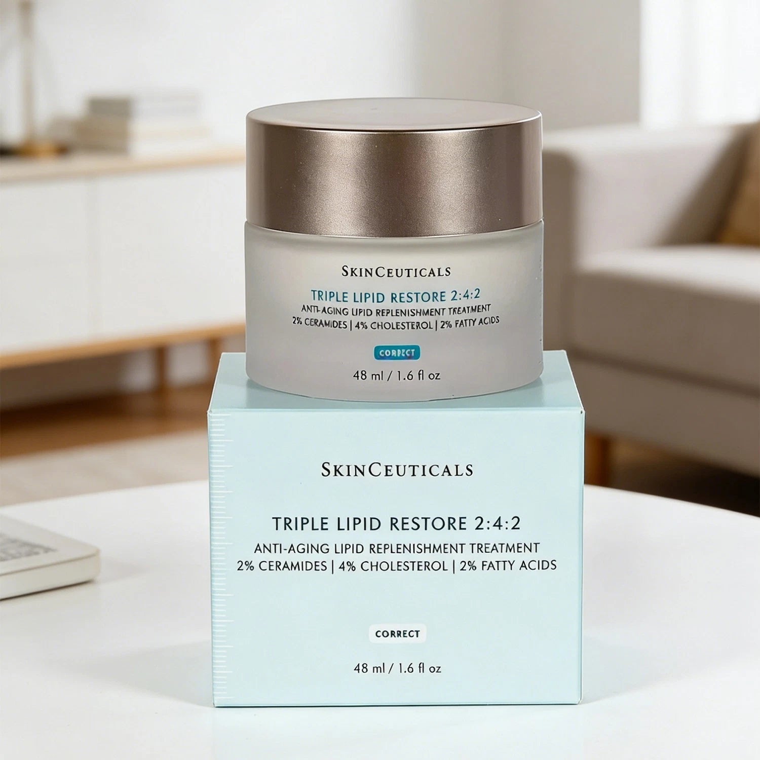 SkinCeuticals Triple Lipid Restore 2:4:2 Face Cream, 1.6 oz / 48 mL – New in Box