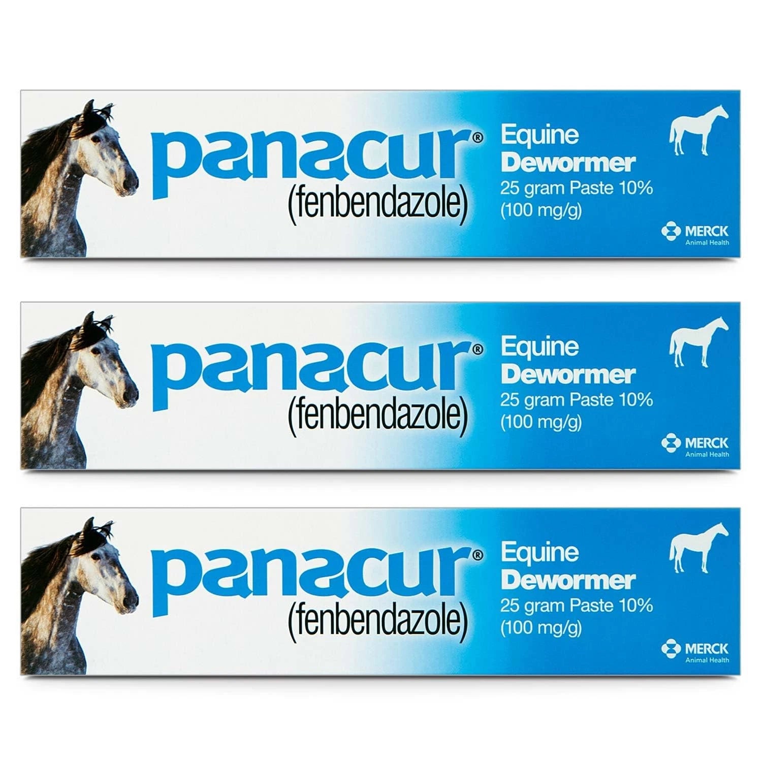 (3 Pack) Horse Dewormer Paste – 10%, 100mg Each