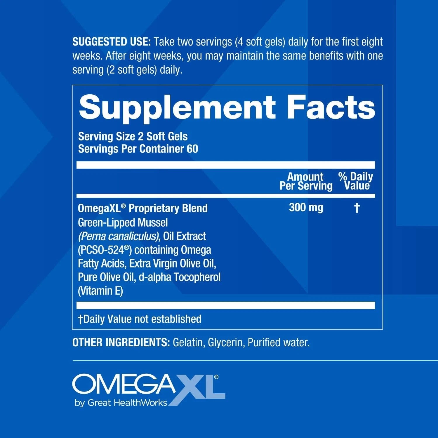 OmegaXL Joint Support Supplement – Natural Muscle & Joint Health, 120 Capsules (Pack of 1)