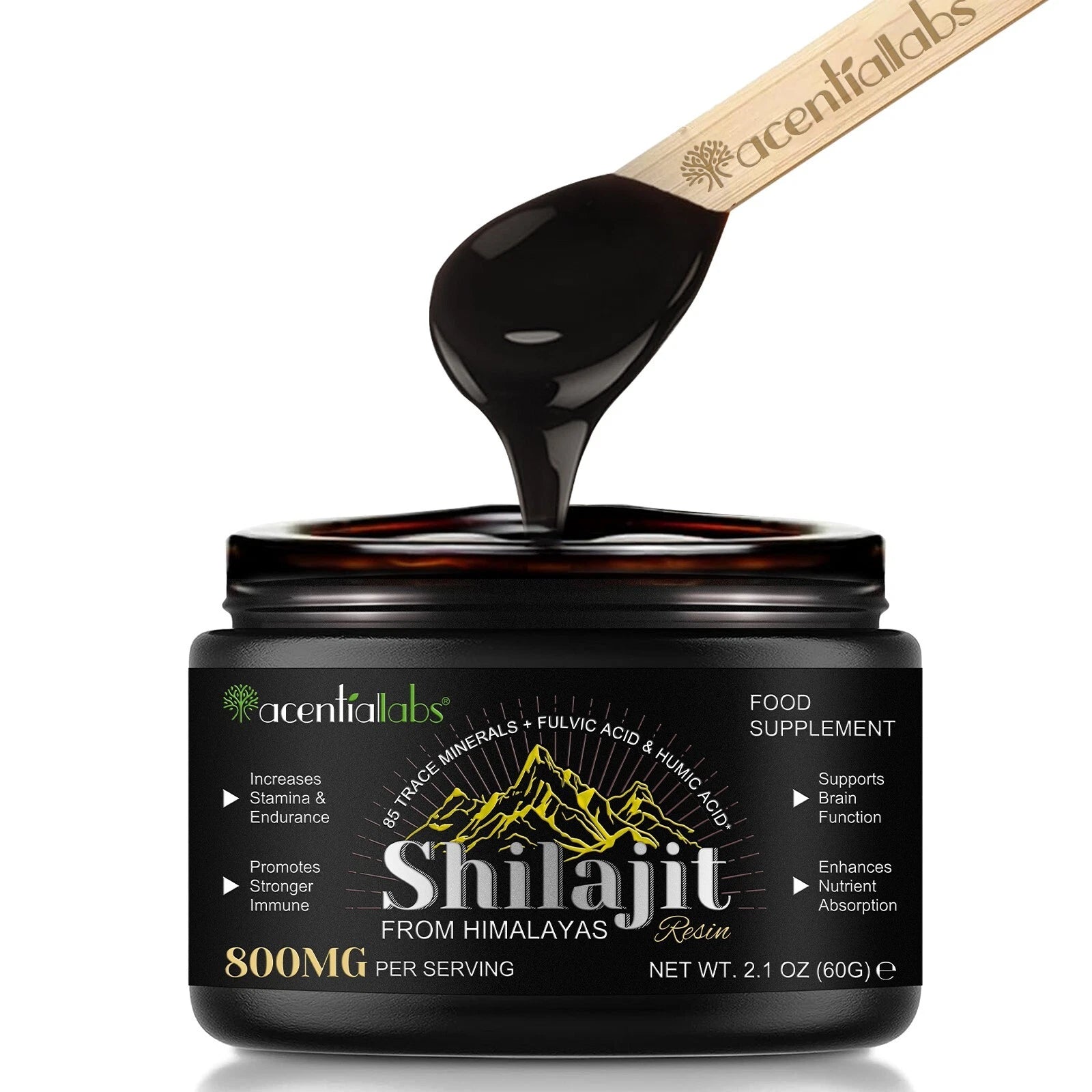 Pure Himalayan Shilajit – 100% Organic Soft Resin, Extremely Potent with Fulvic Acid