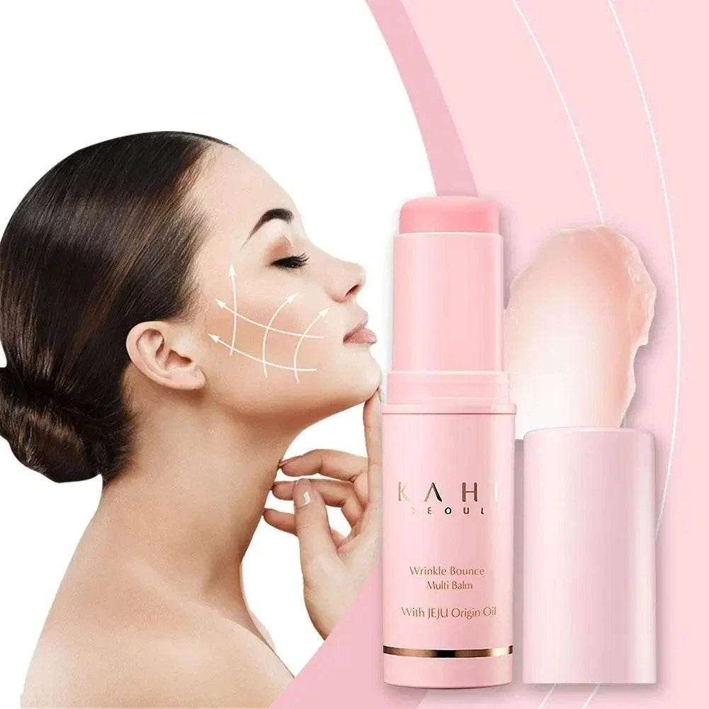 KAHI Wrinkle Bounce Multi Balm, 9 g – Instant Wrinkle Care Facial Serum Stick, New