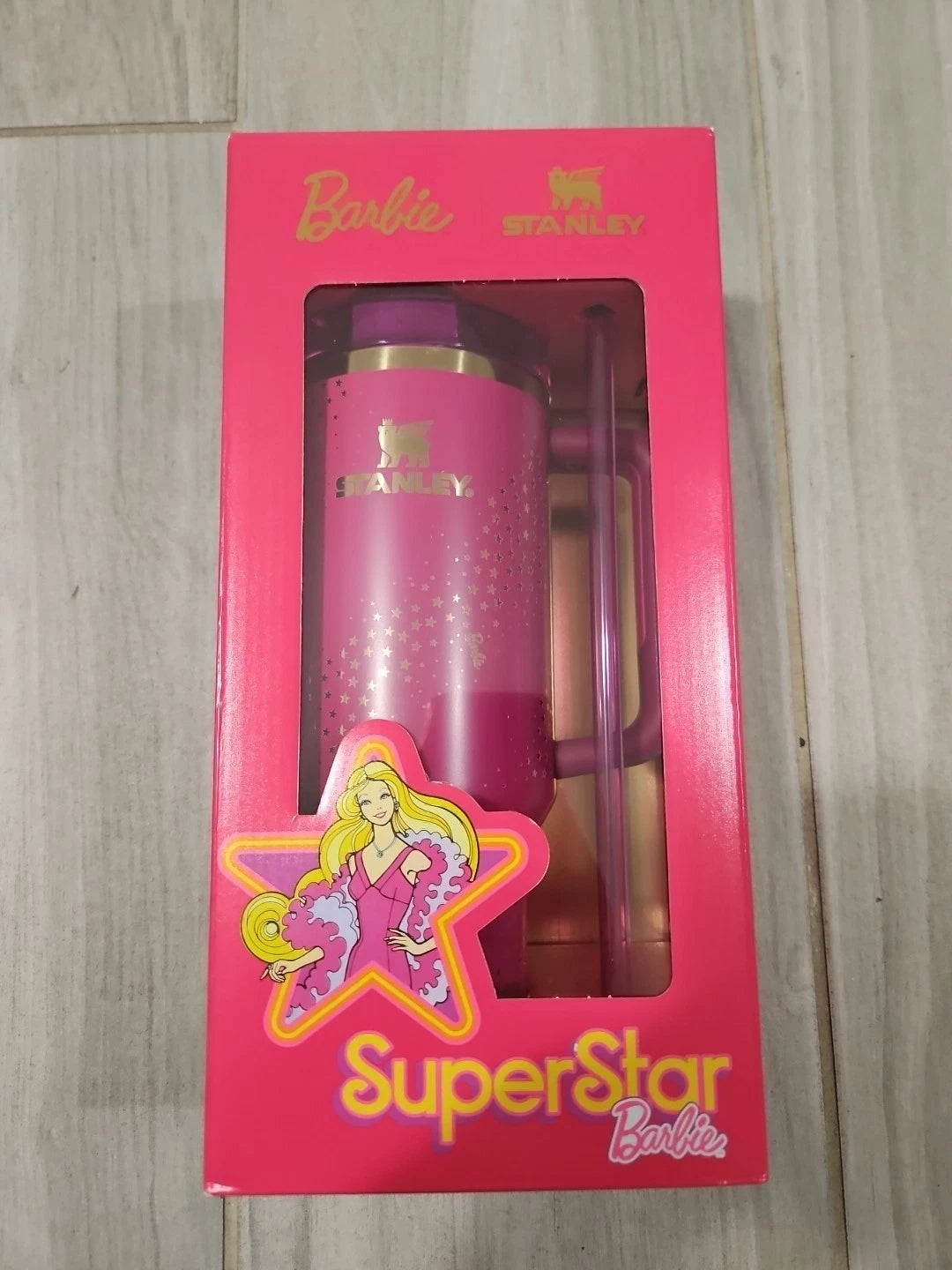 Barbie x Stanley 70’s SUPERSTAR Tumbler – 40 oz Quencher, Limited Edition