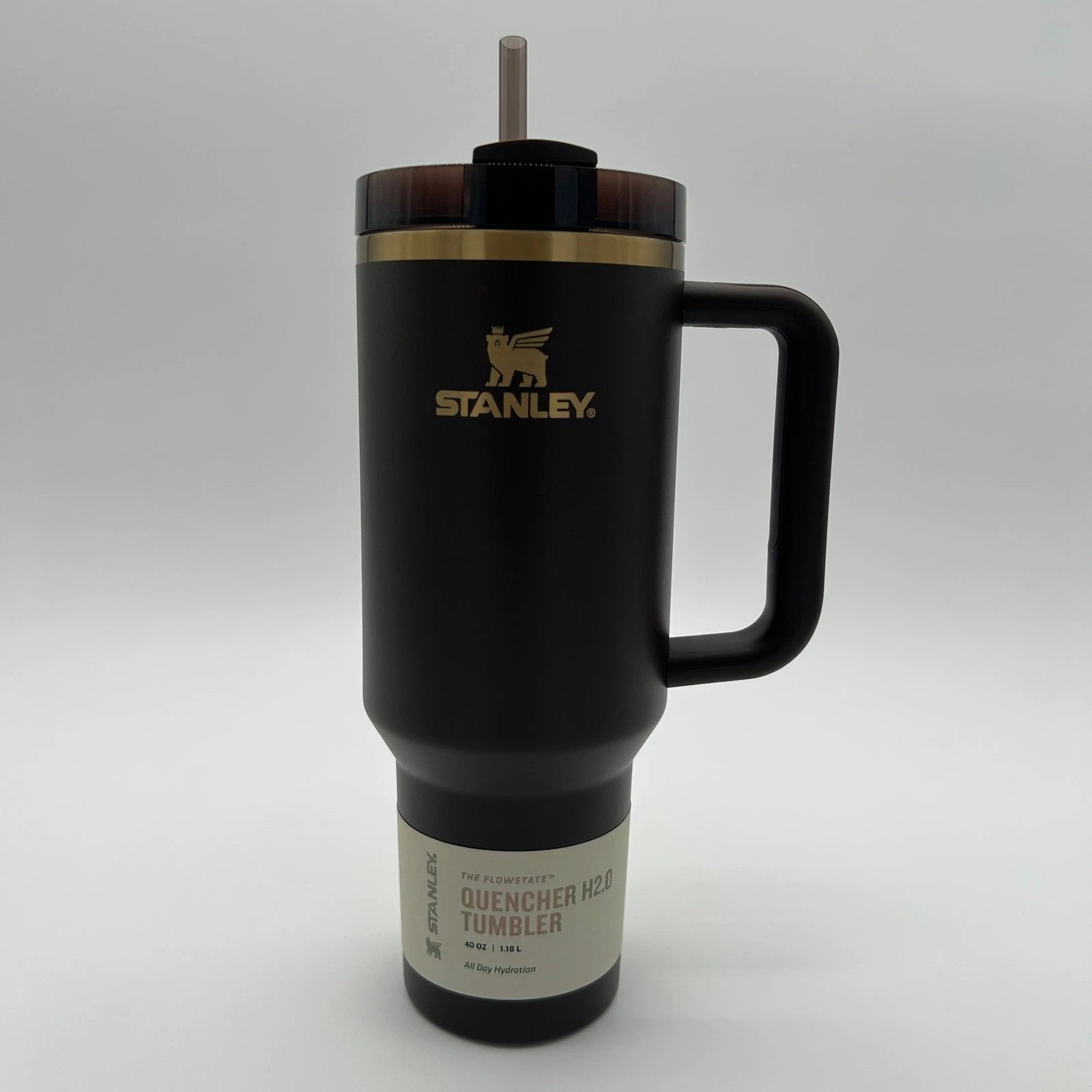Stanley Quencher H2.0 Flowstate Tumbler – 40 oz Chocolate Gold Stainless Steel Cup