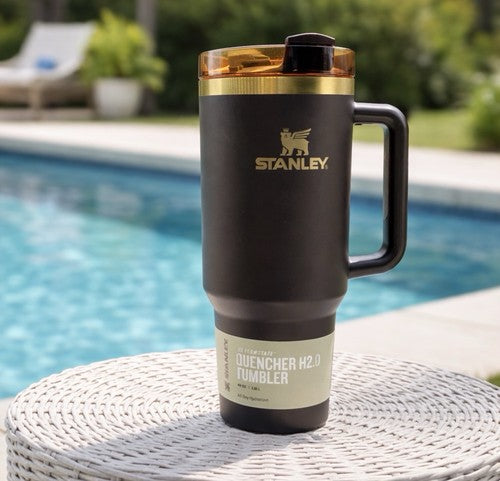 Stanley Chocolate Gold Quencher 40oz Tumbler – Flowstate H2.0, Factory Sealed