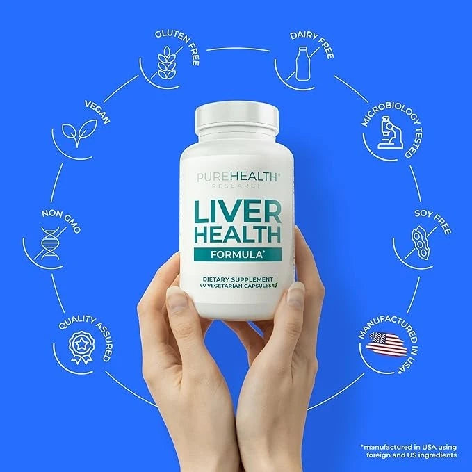 PUREHEALTH RESEARCH Liver Health – Liver Cleanse, Detox & Repair with Artichoke