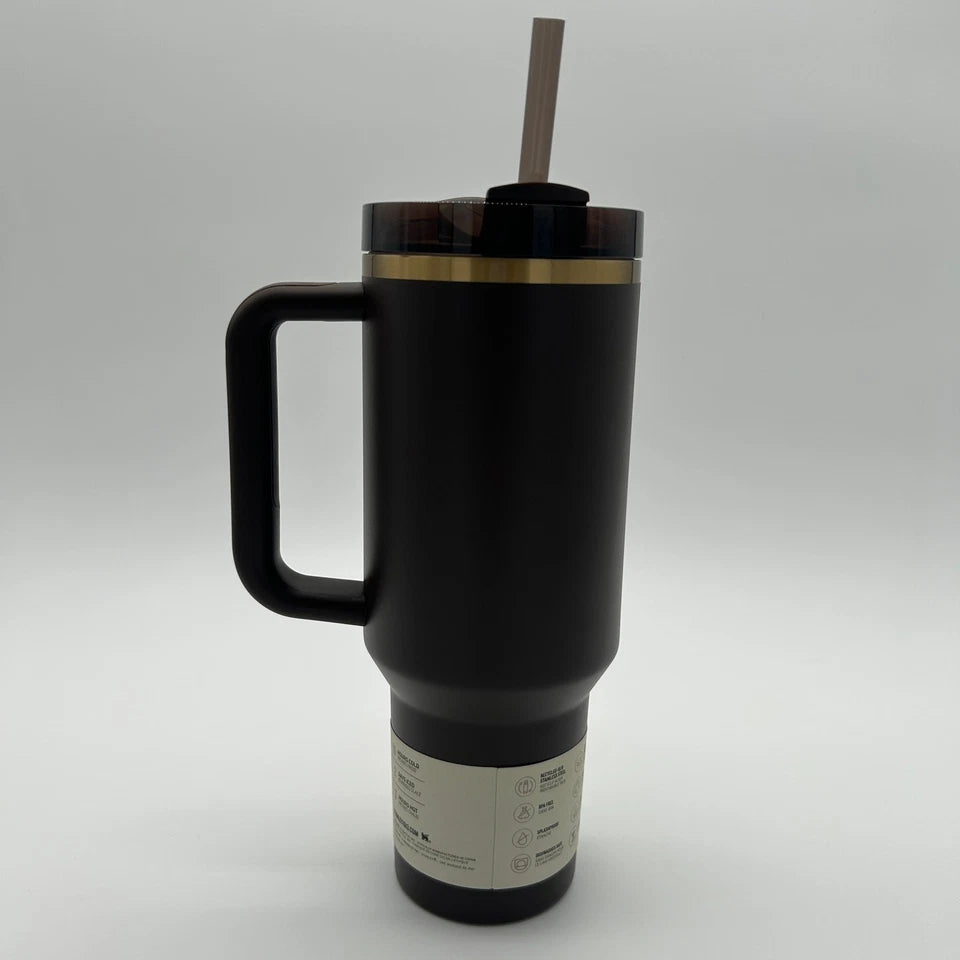 Stanley Quencher H2.0 Flowstate Tumbler – 40 oz Chocolate Gold Stainless Steel Cup